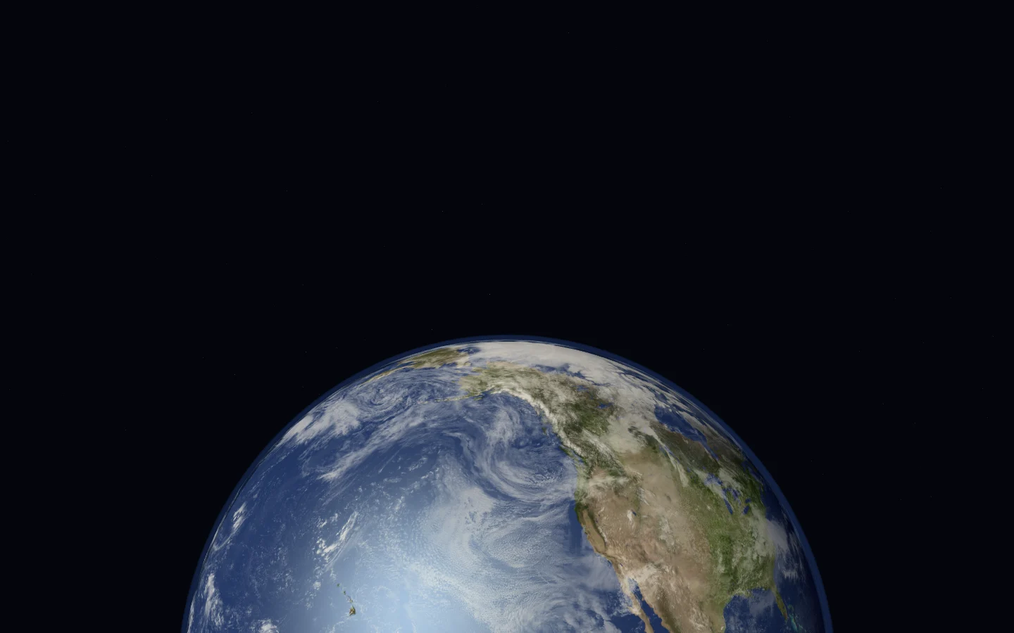 El planeta Tierra visto desde el espacio